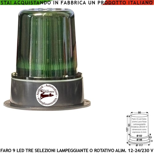 Lampara verde led - led, ripetitore