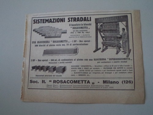 Advertising pubblicità 1931 - advertising,