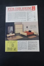 Vecchio Stampa Reklame Catalogo Arredamento Appartamento