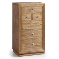 CASSETTIERA PROVENZALE DECO' VINTAGE COLONIALE CHIC cm60 x 45 H110 Mobili Etnici