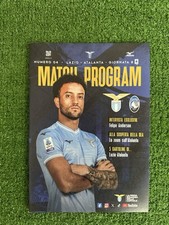 LAZIO Match ATALANTA Program No IRRIDUCIBILI No Match Worn No Indossata No Magli