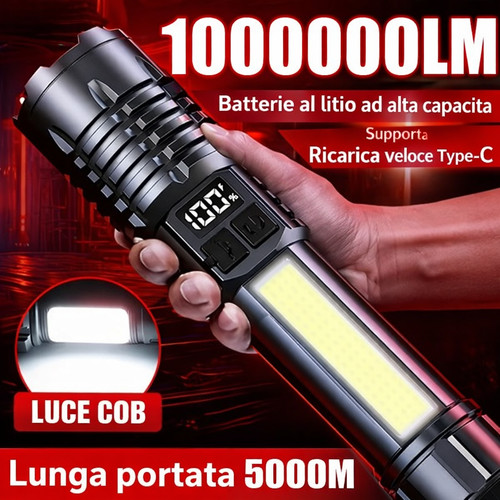 Torcia led militare - torcia,