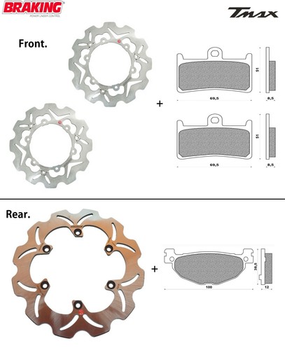 Kit dischi freno ant post - kit,