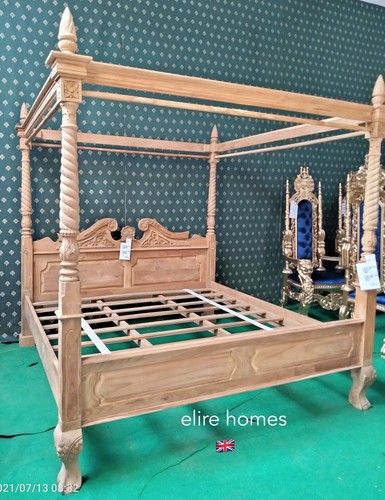 Letto baldacchino legno - a,