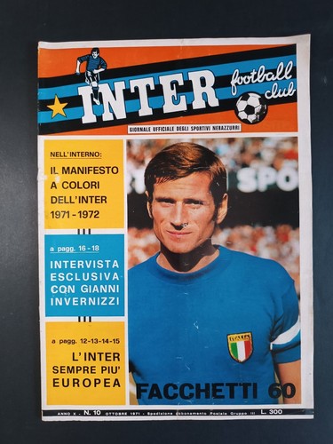 Rivista inter football - football, n