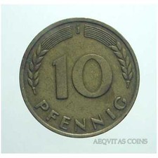 Germania / Germany -  Federal Republic  10 Pfennig 1950 J