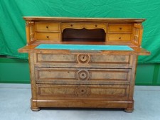 Comò con scrittoio in radica