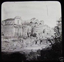Glass Magic Lantern Slide THE
