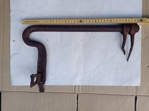 Antico chiavistello con - chiavistello,