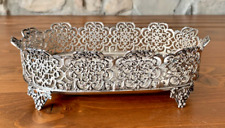 Antico Porta oggetti ovale Argento 925