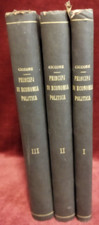 PRINCIPI ECONOMIA POLITICA di A. CICCONE - 3 volumi - JOVENE NAPOLI 1882