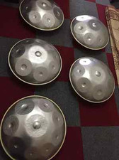 ✅ Nuovo Armonica Handpan 9-notes Kaffa Originale Acciaio Pan Pantam Hung Art ✅