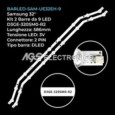 KIT 2 BARRE STRIP LED TV