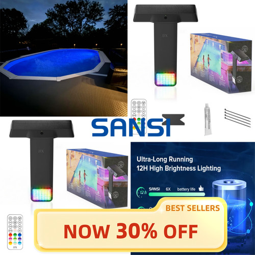 2pz luci solari - 2pz, piscina