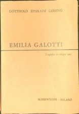 EMILIA GALOTTI LESSING GOTTHOLD EPHRAIM SCHWEILLER 1968 TEATRO