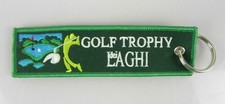 Portachiavi Golf Trophy dei laghi trofeo in stoffa mazza pallina torneo smile
