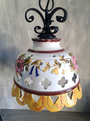 Plafoniera vintage ceramica