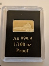 Lingotto d'oro 1/100 oz 9999 5