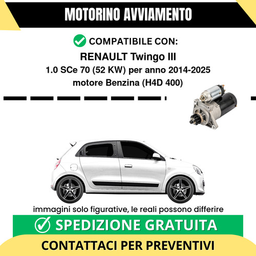 Motorino avviamento renault - avviamento,