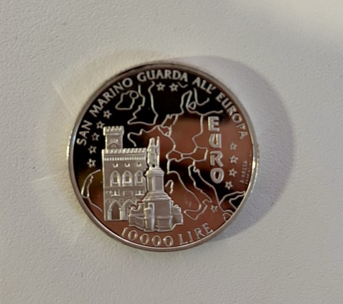 San marino 10000 lire - 10000, argento
