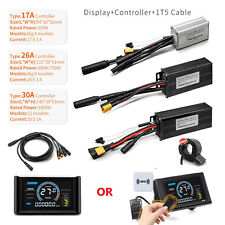 Regolatore onda sinusoidale Ebike 24V-48V 17A 26A 30A + display S966 per motore 250W-1000W