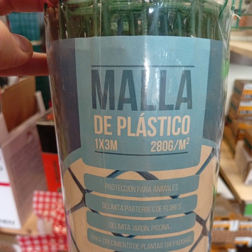 Rete plastica verde rombo - in,