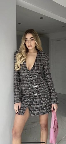 100 authentic zara - 100%, structured