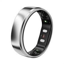 RingConn Gen 2 Air, anello intelligente AI ultrasottile (argento galassia, misura 11)