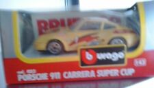 PORSCHE 911 CARRERA SUPERCUP SHELL GIALLA #15MB BURAGO 1:43