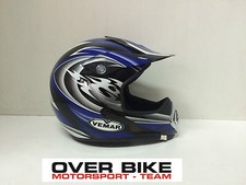 CASCO OFF ROAD CROSS MOTARD ENDURO QUAD VEMAR VPC ALTAIR DEVIL BLU TAGLIA L
