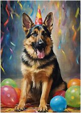 Puzzle pastore tedesco compleanno 300/500/1000 pezzi