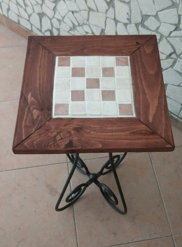 Tavolino ferro battuto con - tavolino,