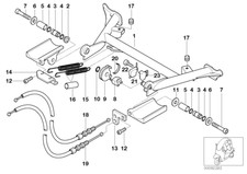 Cavalletto basculante cavo