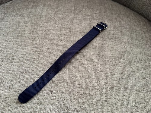 Cinturino orologio nylon blu