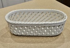 RARO CESTO PANE TESSUTO BIANCO