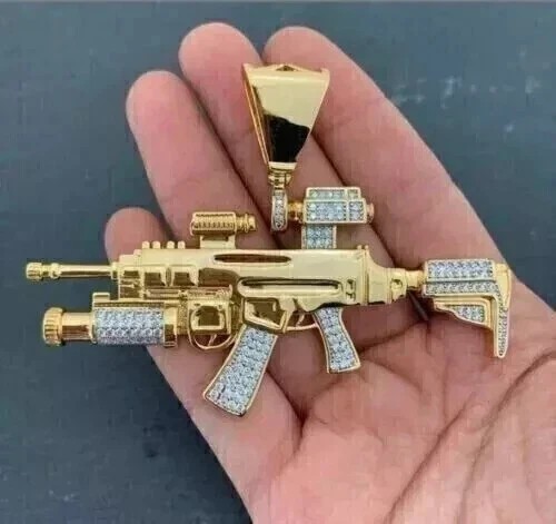 Ciondolo pistola fucile uomo
