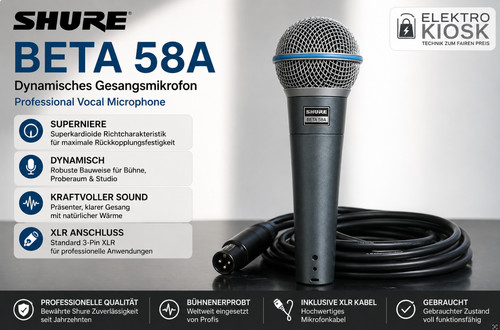 Shure beta 58a microfono - beta,
