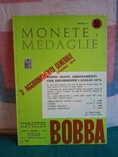 Numismatica Manuale Libro MONETE e MEDAGLIE BOBBA 1974