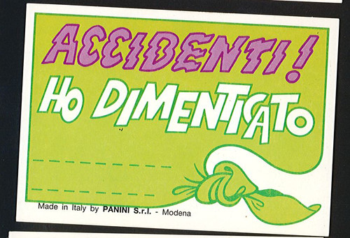 Adesivo panini anni - adesivo,