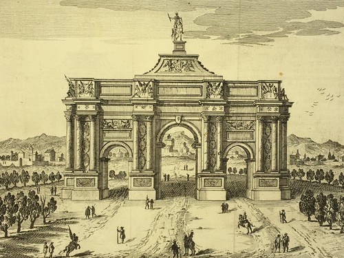 Porta arco trionfale borgo - porta, s