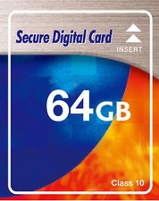 Scheda di memoria ad alta velocità 64 GB SDXC SD XC Class 10 per Nikon D5500 D5300 D5200