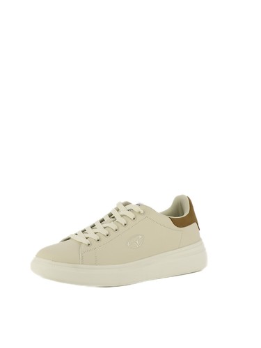Sneakers stringate uomo beige