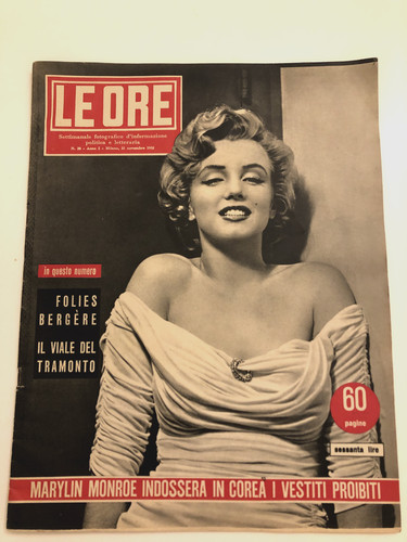 Marilyn monroe ore - ore, november