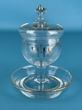 Antica Pisside In Vetro Con