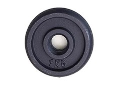 NB DISCO GHISA PER BILANCIERE MANUBRIO   BER 1  PESO 1 KG FORO 25 MM .