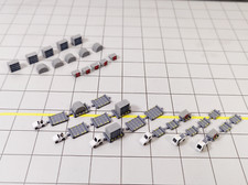 6x White TUG & DOLLY ULD CARGO