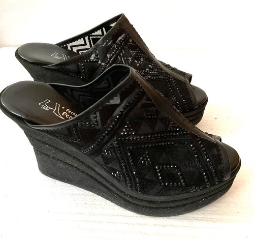 Neufs sabots tulle noir - en,