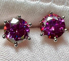 Borchie Diamanti Rosa Naturale