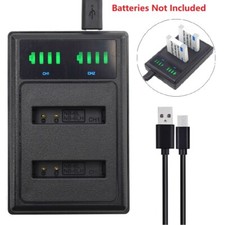 Caricabatteria USB LCD per