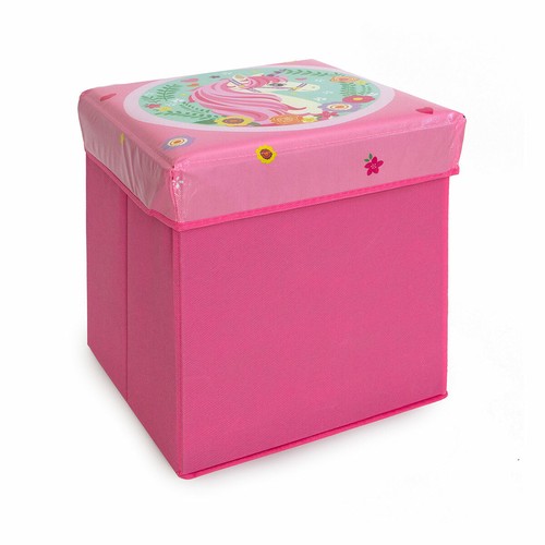 Pouf contenitore unicorno - contenitore,